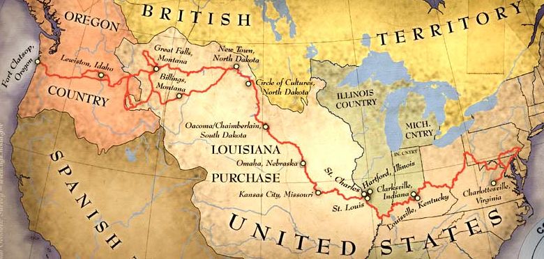 Lewis and Clark traveled across the continent. NOAA