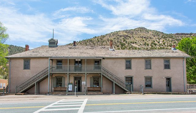 Billy was imprisoned in the Lincoln County Courthouse but escaped.  The courthouse is now a museum in the Lincoln Historic District, a National Historic Landmark. Photo by Kent Kanouse.