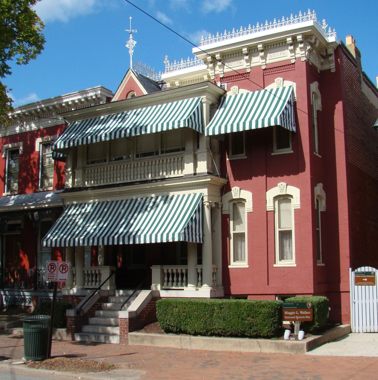 Maggie Walker's former home in Richmond in now a National Historic Site administered by the National Park Service. Edwin Grosvenor
