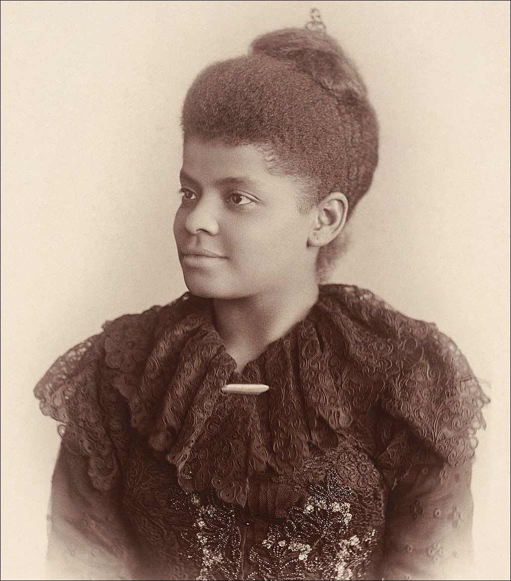 Journalist Ida B. Wells refused to march in the black section and joined her fellow suffragettes from Illinois. Library of Congress