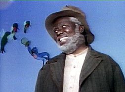 Echoing the racial stereotypes of minstrels, happy-go-lucky Uncle Remus played by James Baskett sang an ode to "Mr. Birdbird on my shoulder" in the 1946 animated Disney film "Song of the South."