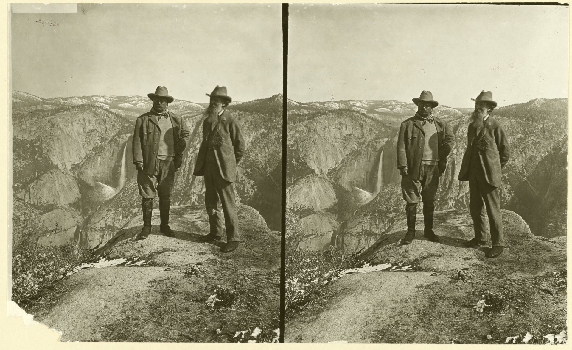 Underwood & Underwood marketed stereoviews of their photograph's image of Roosevelt and Muir. Library of Congress perhaps it was Arthur Pillsbury,
