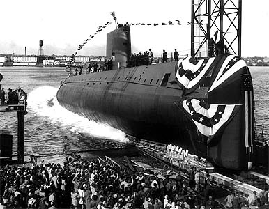 USS Nautilus (SSN 571), the world's first nuclear-powered vessel, was launched January 21, 1954.