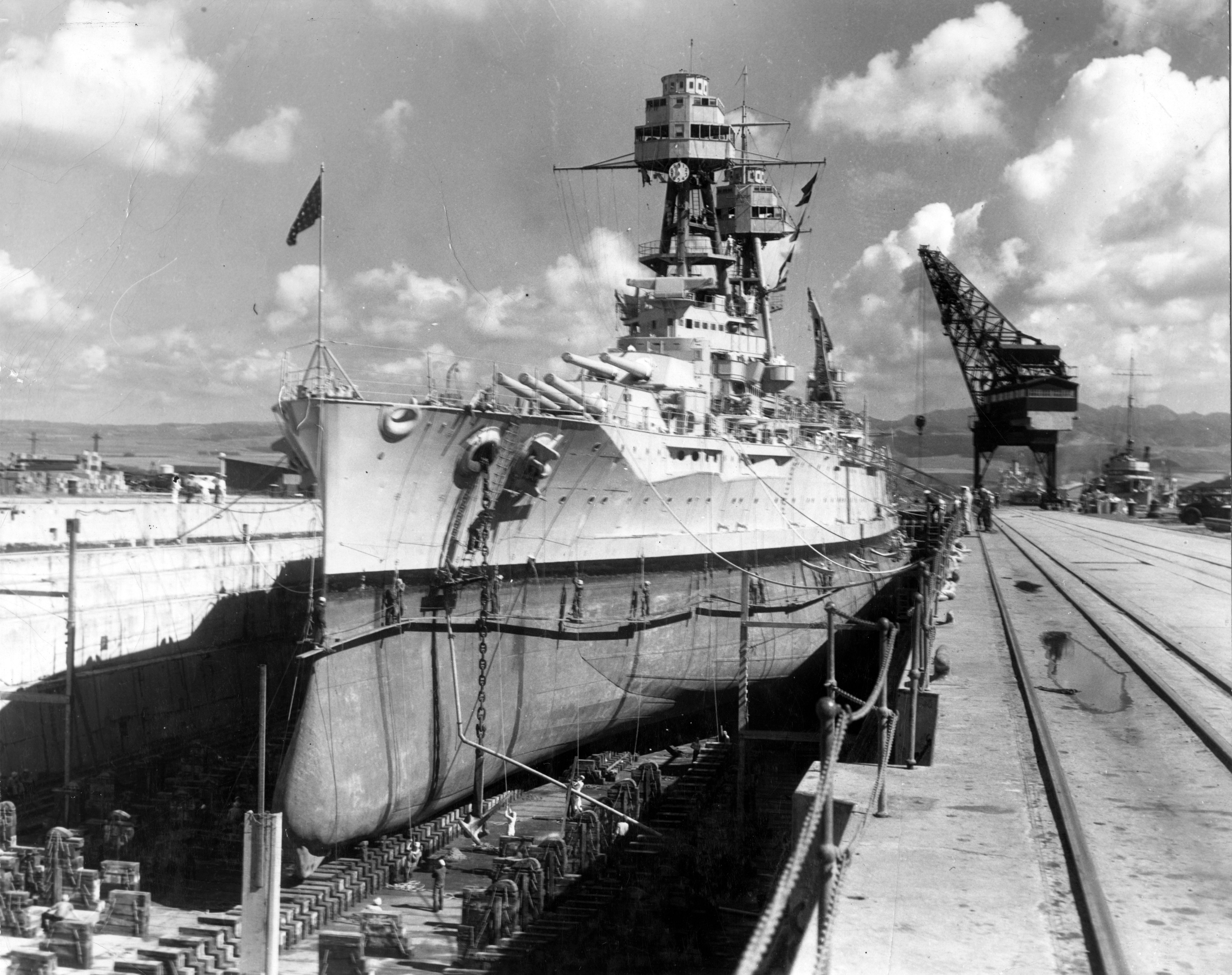 uss nevada drydock