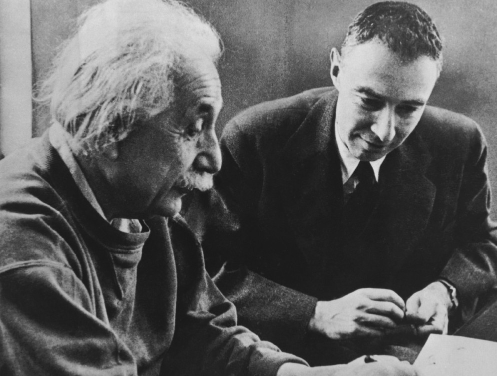 Oppenheimer and einstein