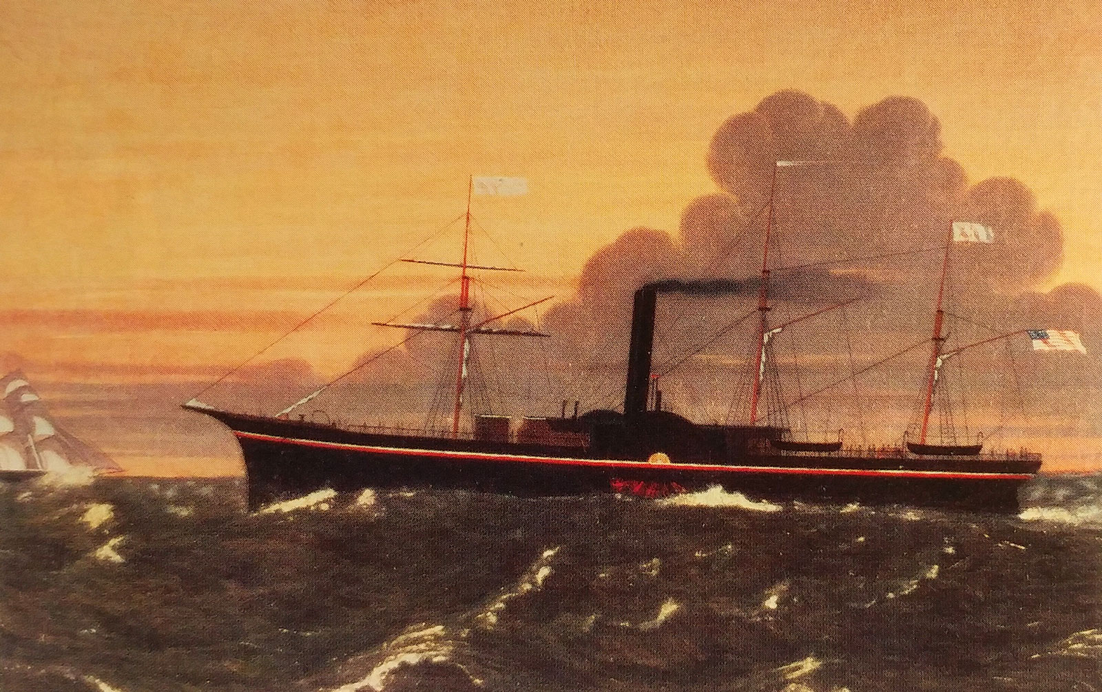 The Central America was a 280-foot sidewheel steamship ferrying people from New York to Panama and back, usually adventurers and families heading to California. Returning miners often had secret stashes of gold nuggets in addition to the large amounts of gold bullion and minted gold coins belonging to banks.