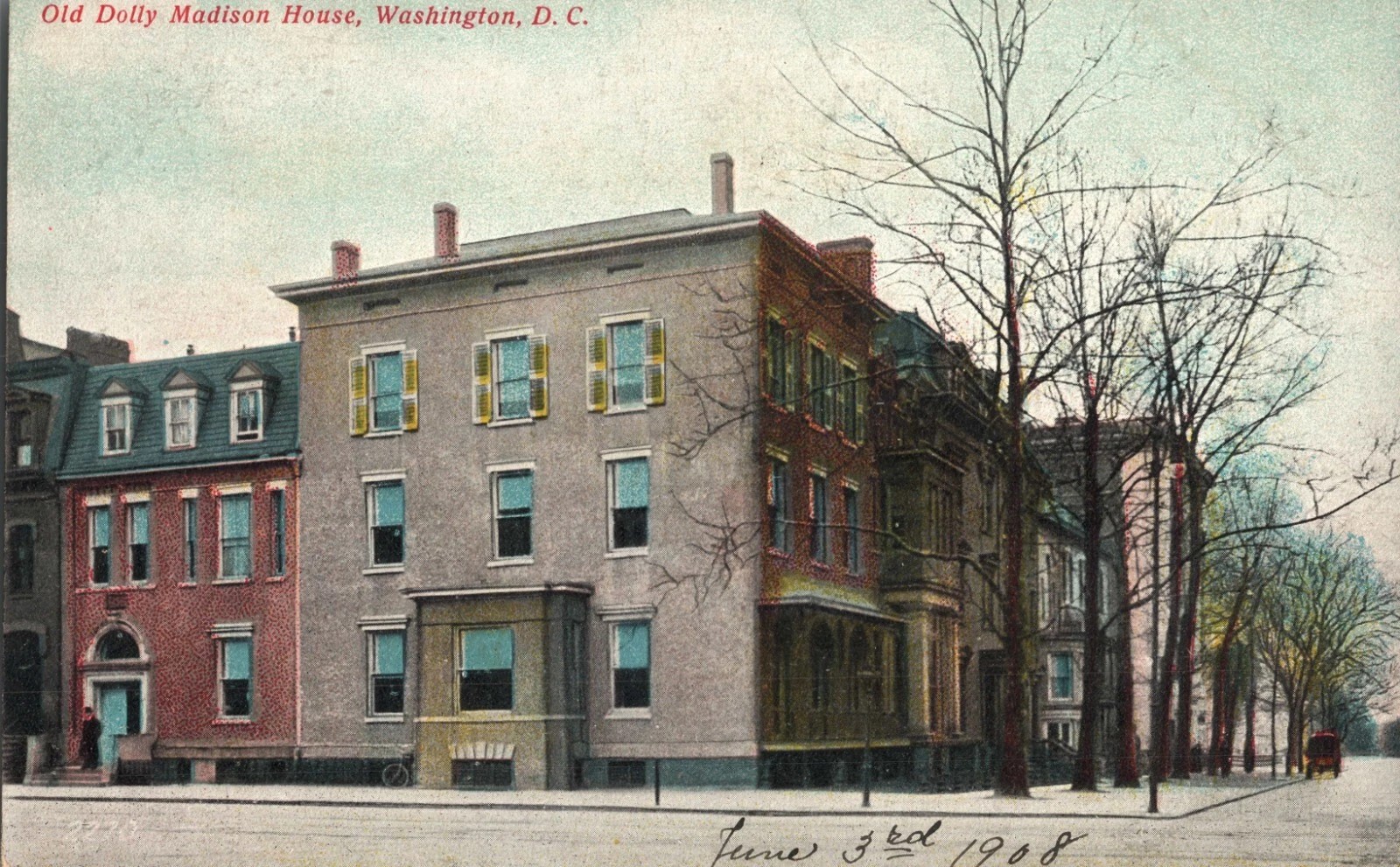 Dolley entertained in her house on Lafayette Square until her death in 1848.