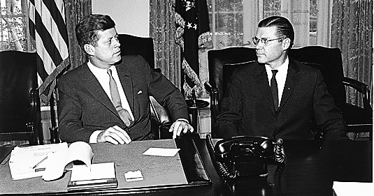 Robert McNamara, Secretary of Defense in the Kennedy and Johnson Administrations, set up the secret history of American involvement in Indochina. Ellsberg leaked portions of the papers to the Boston Globe, which he knew would be interested in Kennedy's secret actions in Vietnam. Eventually three dozen experts with Vietnam experience worked on the Papers, including future Secretary of State Henry Kissinger.