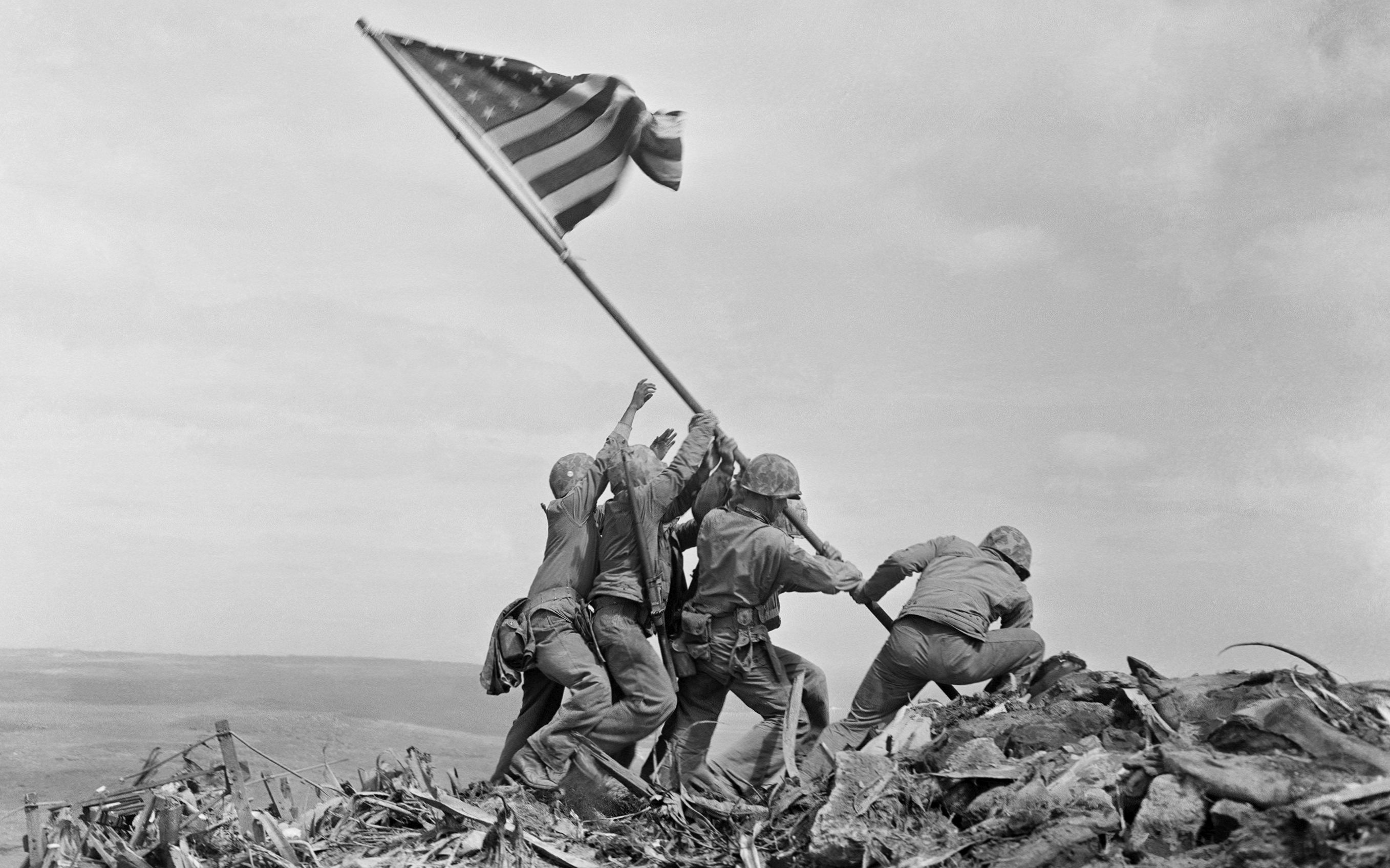 Raising the Flag on Iwo Jima, by Joe Rosenthal. The Associated Press.