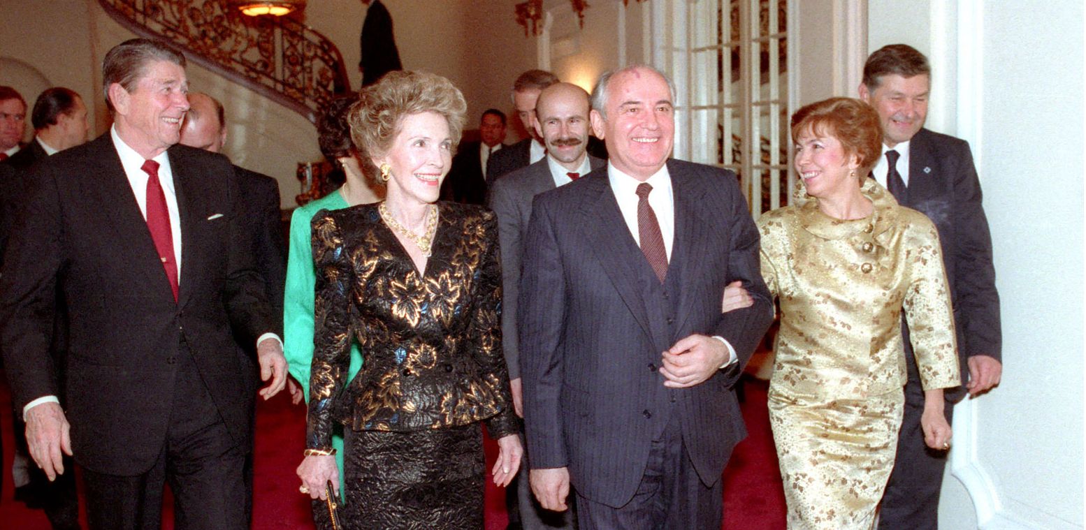Reagans with Gorbachev
