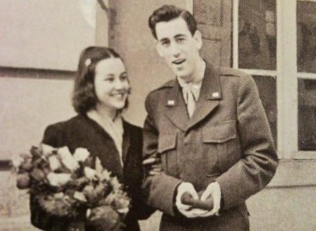 Salinger with Sylvia Welter in Germany.