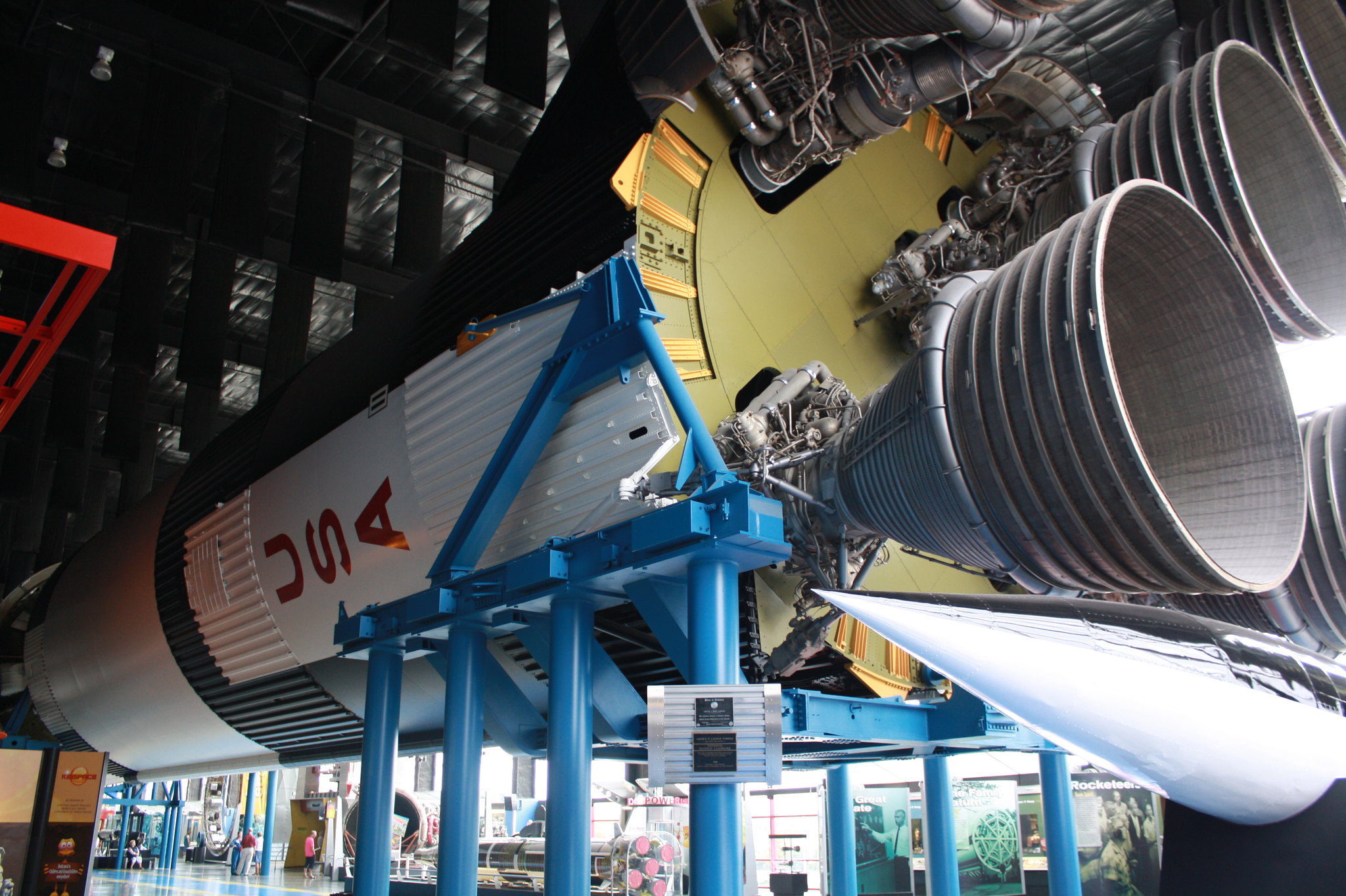 The massive Saturn V rocket on display is a popular draw to the Space Flight Center in Huntsville. Photo by Falon Yates.