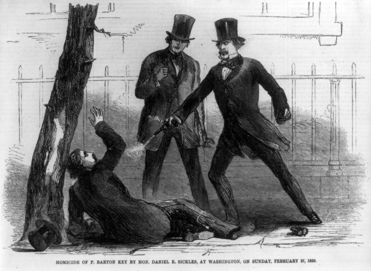 Stanton successfully defended Sickles in the murder of Key, who was having an affair with his wife.