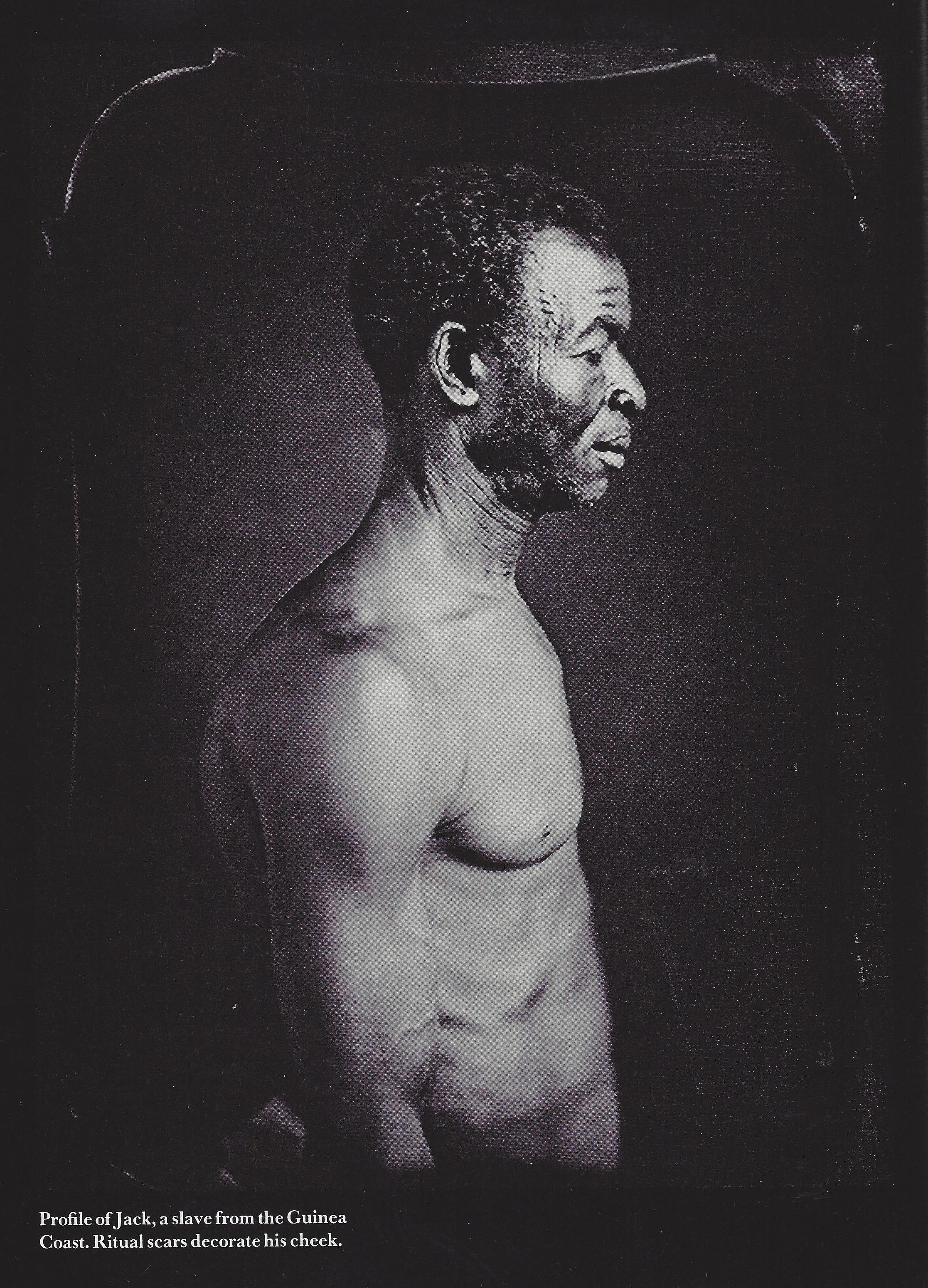 A profile of Jack, a slave from the Guinea Coast.