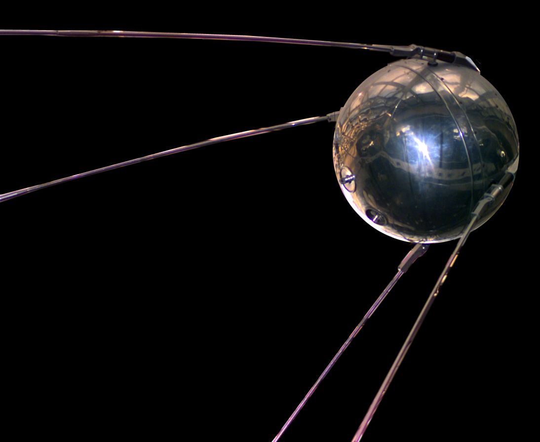 A replica of Sputnik 1 at the National Air and Space Museum