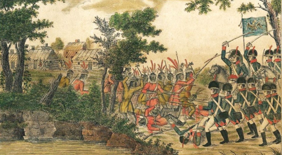 On November 29, 1813, the Georgia Militia under General John Floyd attacked the Red Sticks at Autosee. They were supported by Creek allies under Chief McIntosh. The Georgia militia was largely unaware of what the Tennessee militia under Jackson to the West were doing. Historical New Orleans Collection