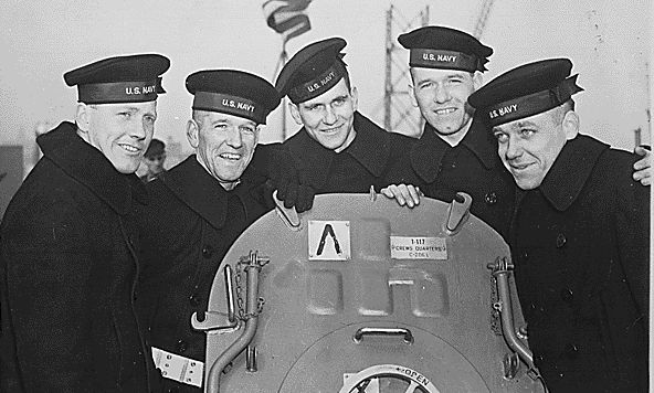 The five Sullivan brothers all perished in the sinking of the USS Juneau on November 13, 1942.  National Archives
