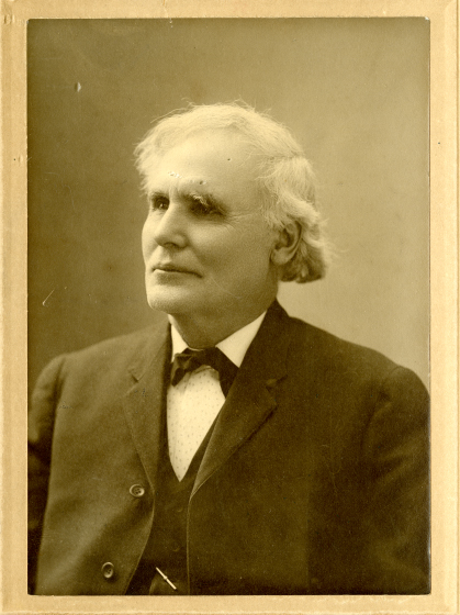 Thomas Tibbles, photographed later in life, was one of the most extraordinary journalists of the 19th Century. As a young man he fought with anti-slavery forces in Kansas, lived with the Indians, and later crusaded on behalf of Standing Bear. 