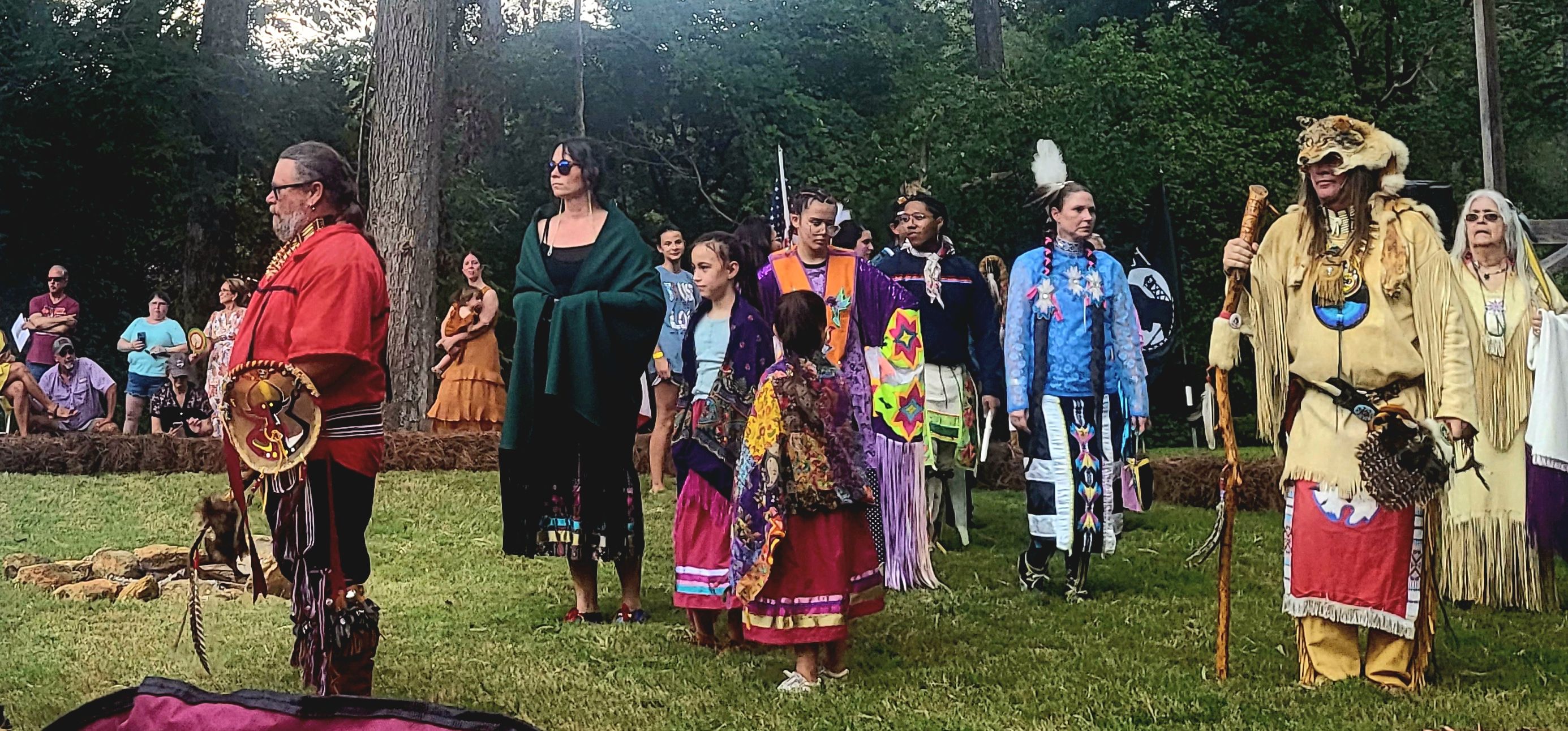 Traditional Native American dancers