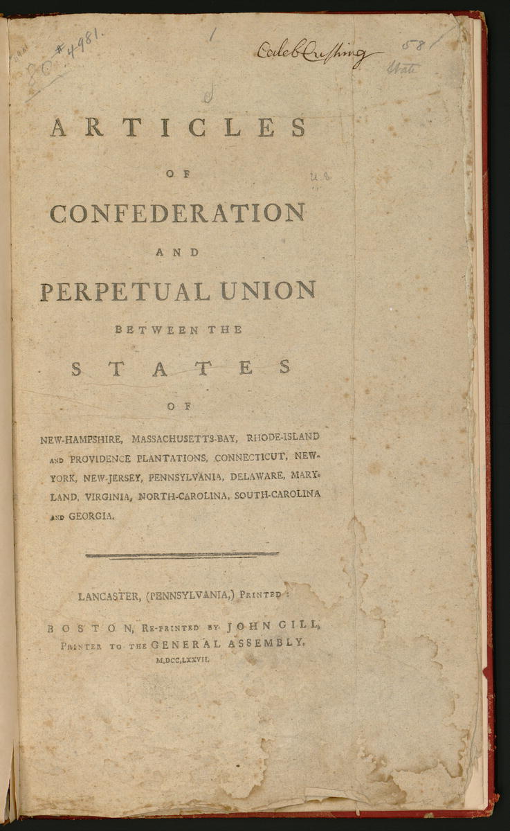 articles of confederation