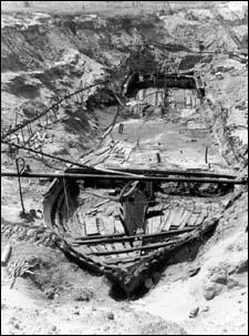 The steamboat Bertrand was taking supplies to a Montana mining town in 1865 when it wrecked and sank in the Missouri River north of Omaha. It was found in 1968. Credit www.fws.gov