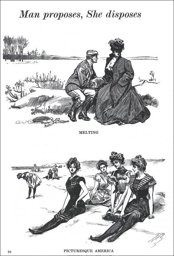 gibson girls outside