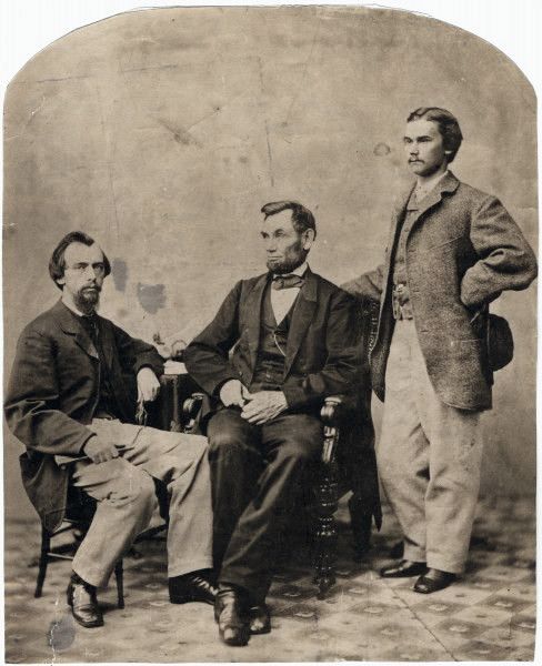 Nicolay and Hay were Abraham Lincoln's closest aides and the President treated them almost like sons.
