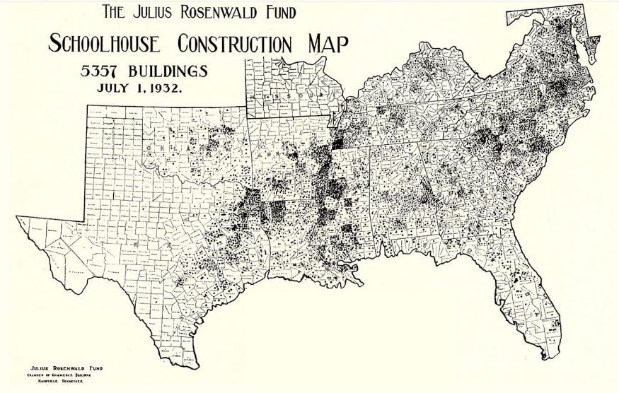 Julius Rosenwald helped fund construction of some 5,000 schools across the South.