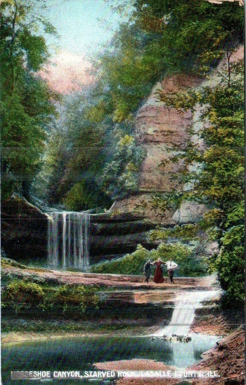starved rock waterfall