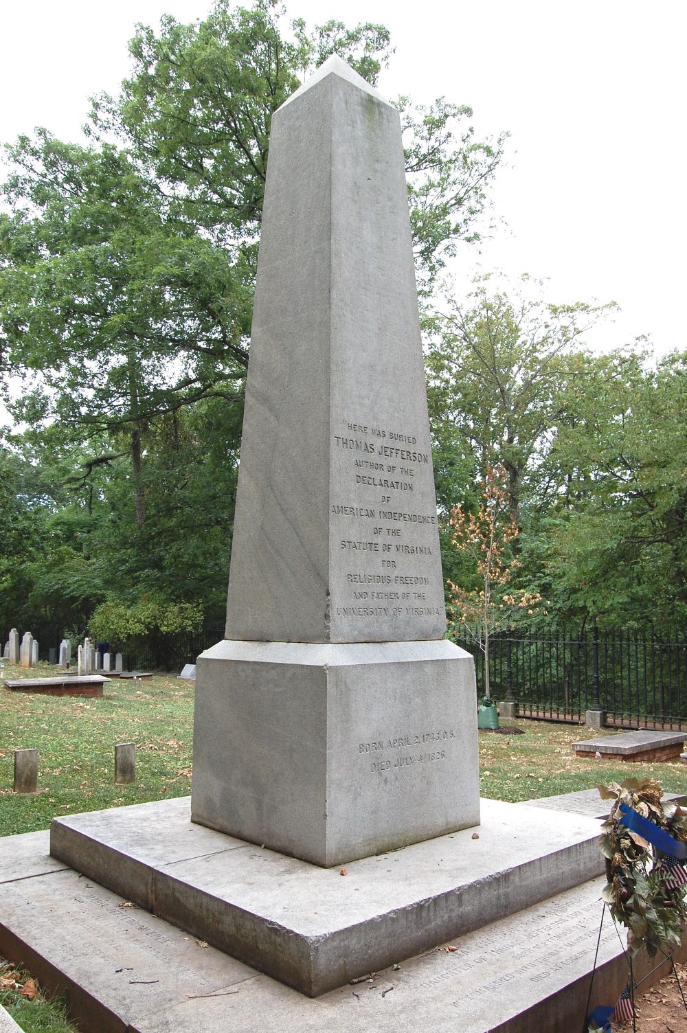 Jefferson grave