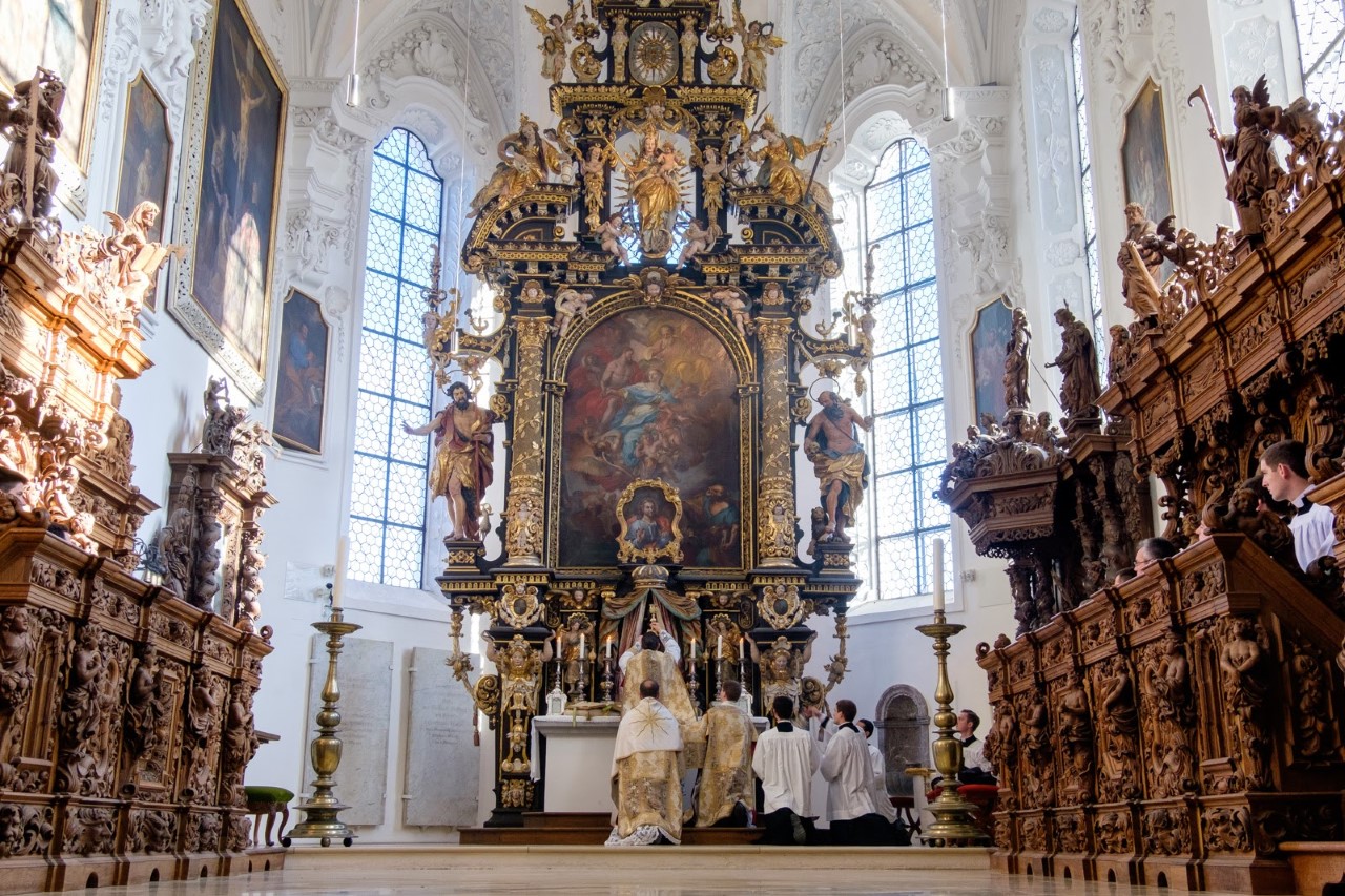 Buxheim is now a seminary. Photo credit: FSSP Wigratzbad