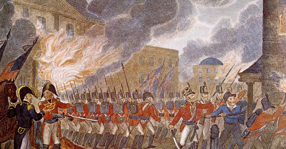 Washington burning