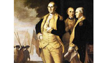 Washington, Lafayette and Tilghman at Yorktown