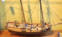 Model of Hannah, First U.S. Ship