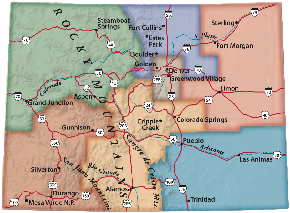 map of Colorado